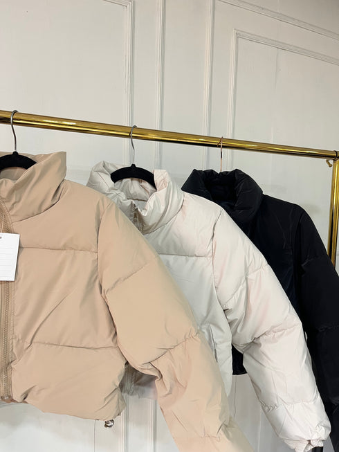Ladies Crop Puffer Jacket